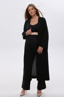 Кардиган для вагітних та годуючих 2519 1419 Чорний Dianora