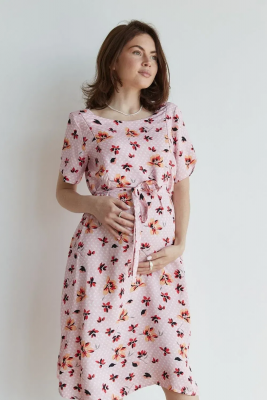 Легка літня сукня для вагітних квітковий принт To Be 