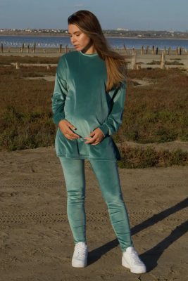 Плюшевий костюм для вагітних Зелений To Be